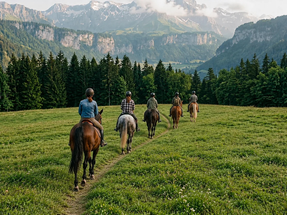 Balade à cheval en Haute-Savoie, autour de Samoëns